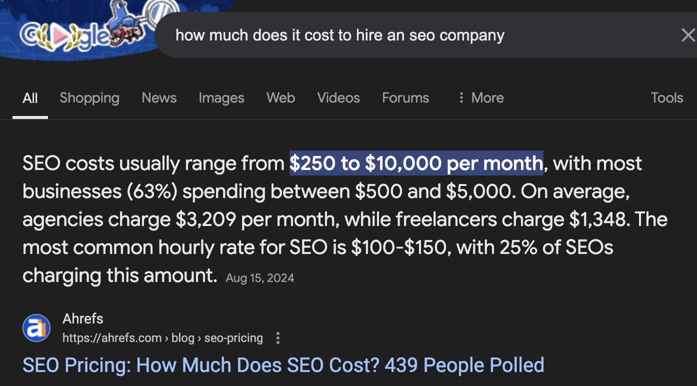 example-featured-snippet-won-thanks-to-the-new-sec I Got 129.7% More Traffic With Related Keywords