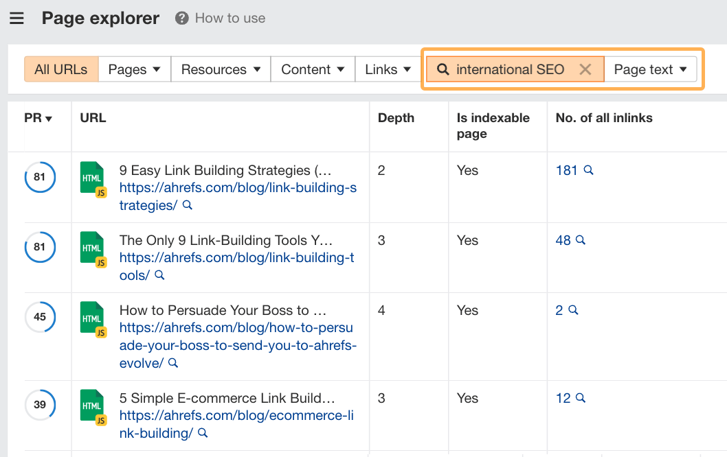 example-of-using-ahrefs-page-explorer-to-uncover Advanced SEO: My Top 8 Tactics Shared By 107 SEOs