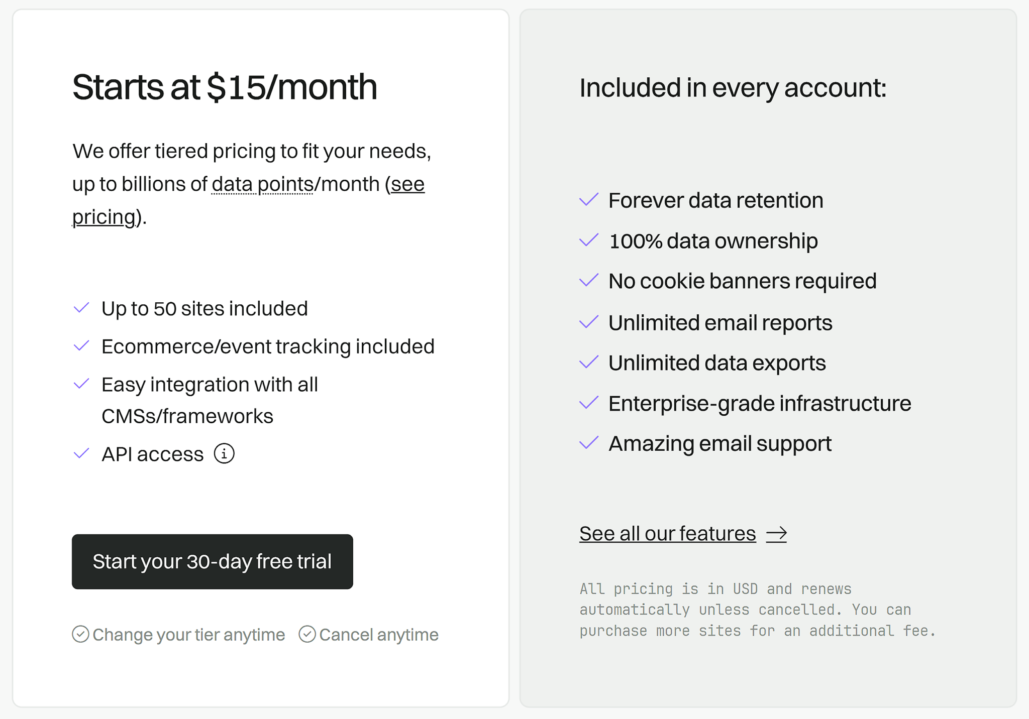 fathom-analytics-pricing 7 Top Google Analytics Alternatives (Free and Paid)