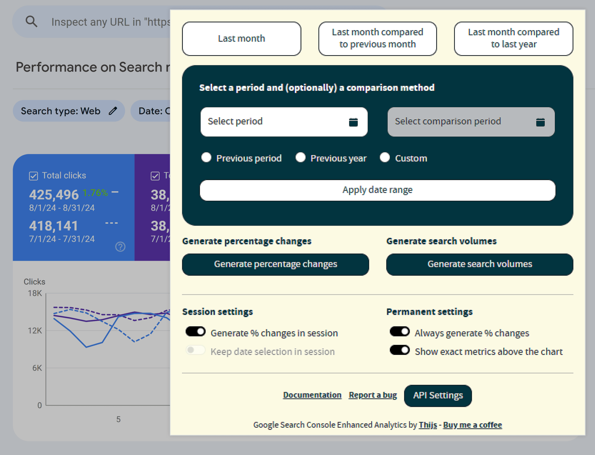 gsc-enhanced-analytics-compare-dates 9 Best Chrome Extensions for SEO: Our Top Picks