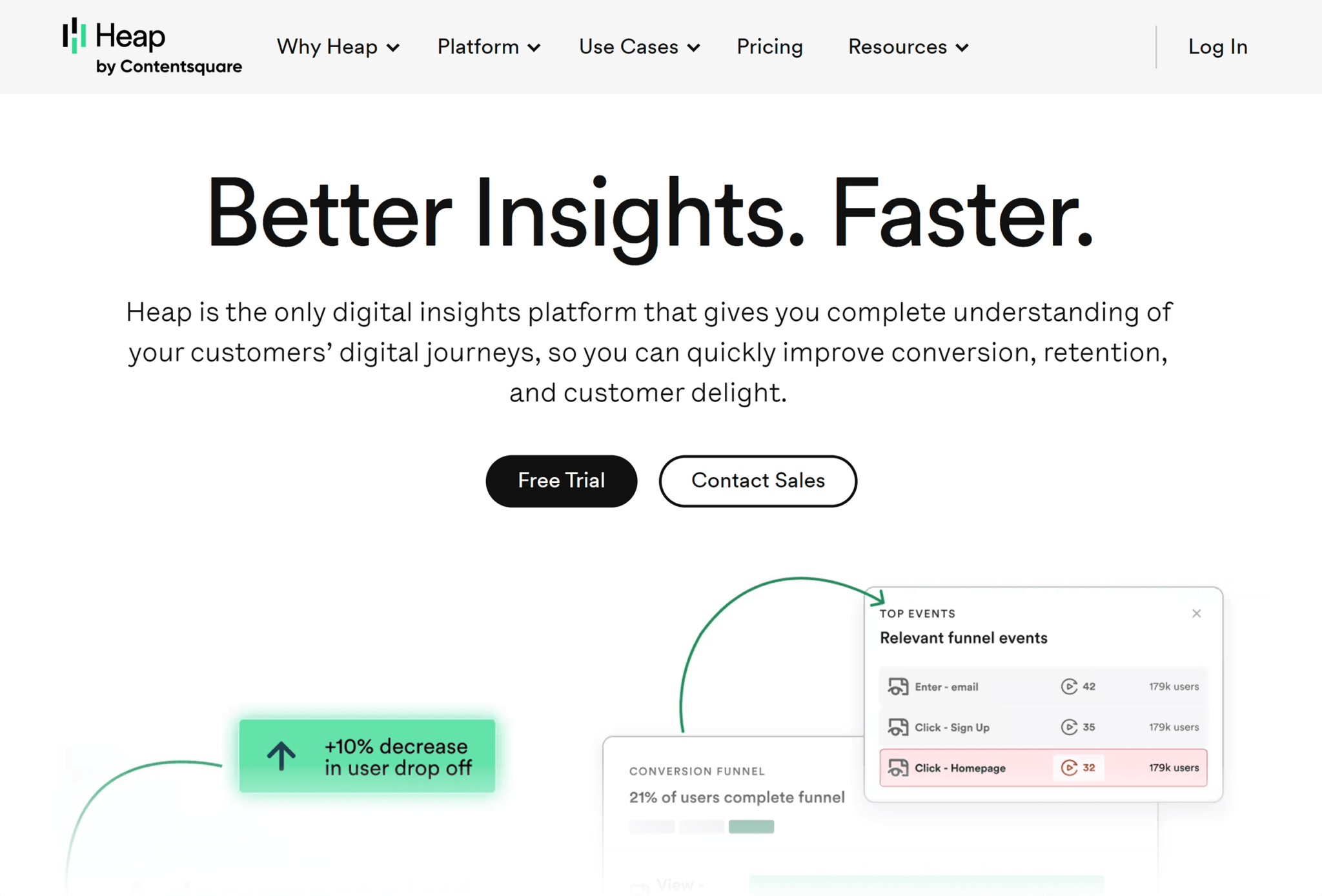 heap-homepage 7 Top Google Analytics Alternatives (Free and Paid)