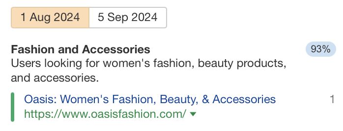 search-intent-shift-dominant-intent-fashion-and-a Shift Happens: 7 Examples of Search Intent Shift (+ How To Identify It)