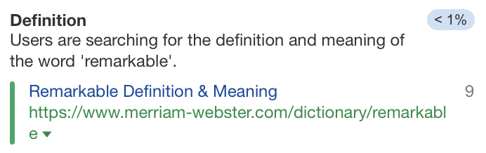 search-intent-shift-only-1-looking-for-definiti Shift Happens: 7 Examples of Search Intent Shift (+ How To Identify It)