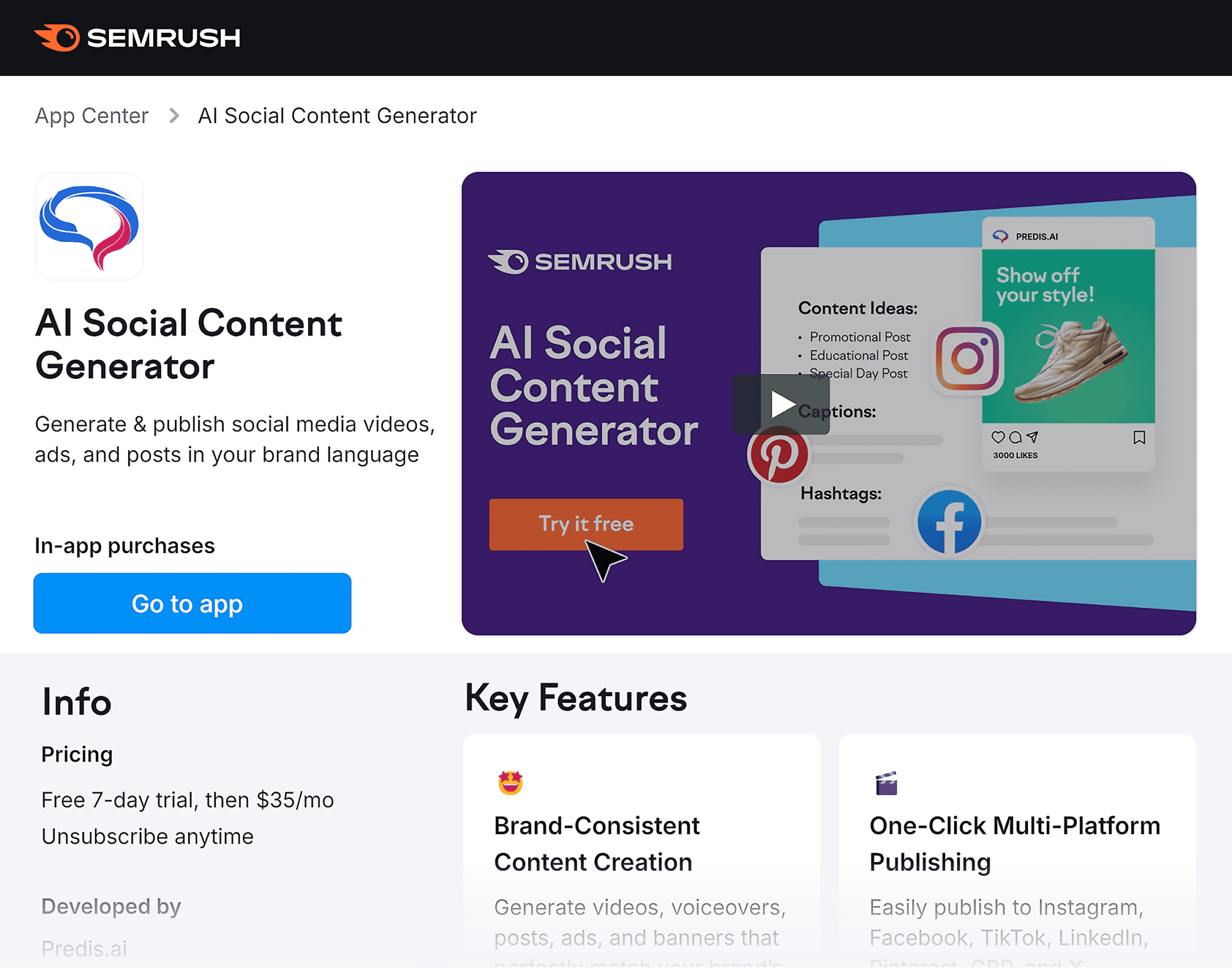 semrush-ai-social-content-generator-homepage AI Copywriting: Top 4 Tools and Best Ways to Use Them