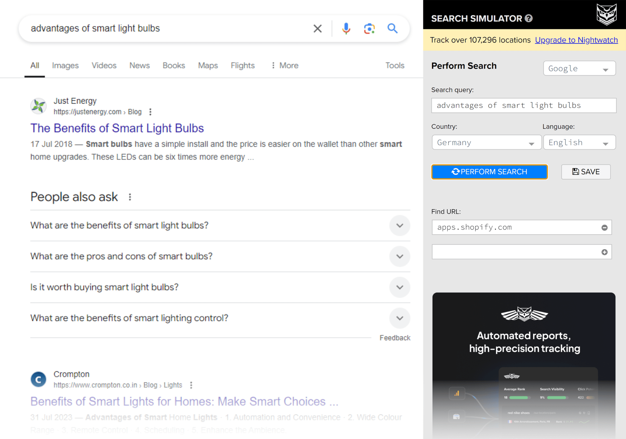 seo-search-simulator-by-nightwatch-simulate-search-results 9 Best Chrome Extensions for SEO: Our Top Picks