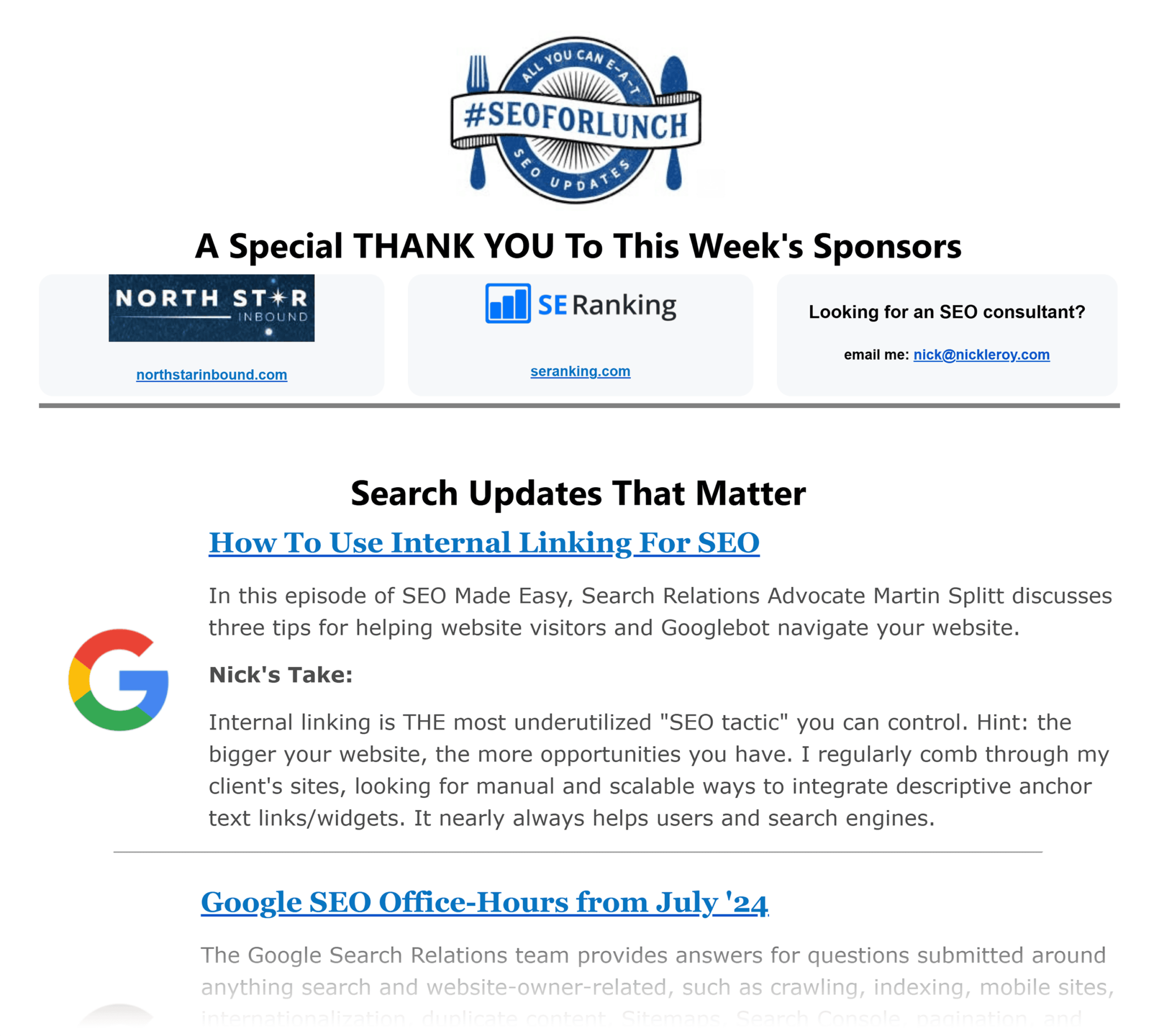 seoforlunch-newsletter 10 Brilliant SEO Newsletters: Master Search From Your Inbox