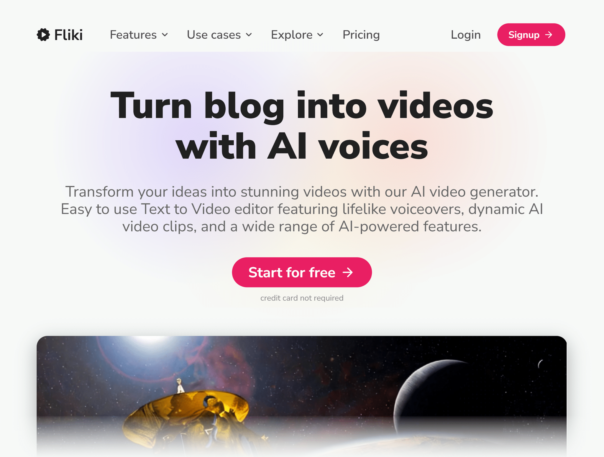 fliki-homepage 18 AI Startups to Watch