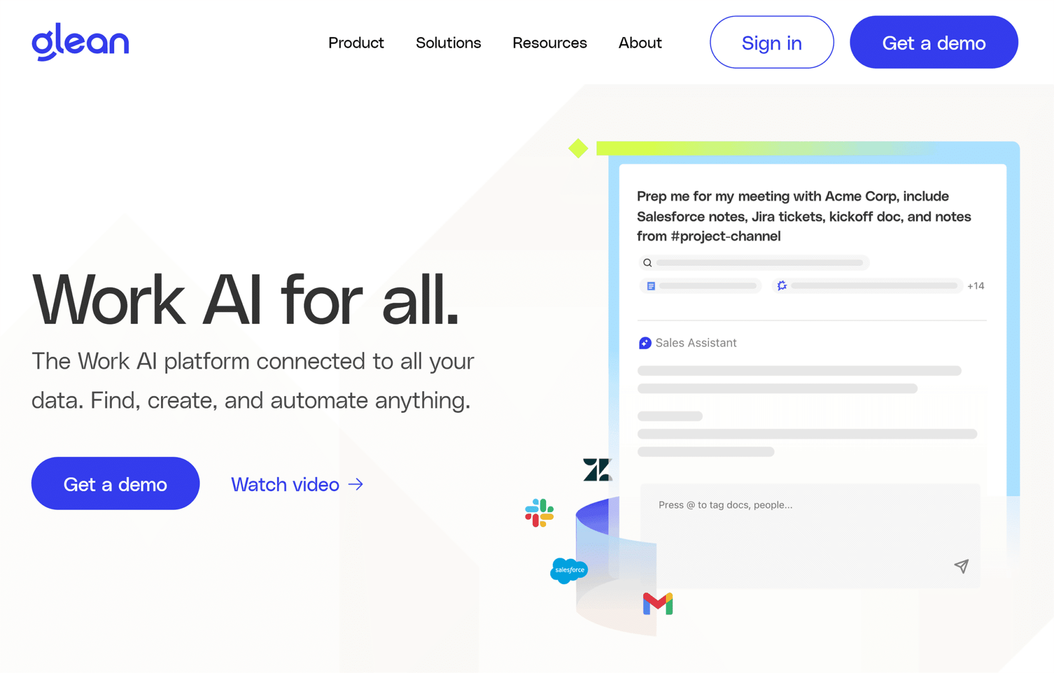 glean-homepage 18 AI Startups to Watch