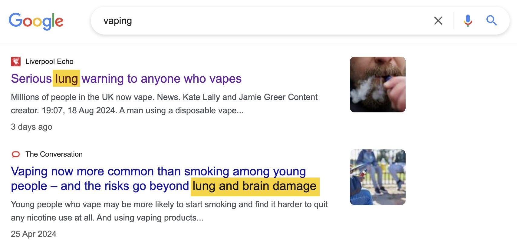 google-news-results-for-vaping-features-many-stori 12 Link Builders Share Strategies That Work in 2024