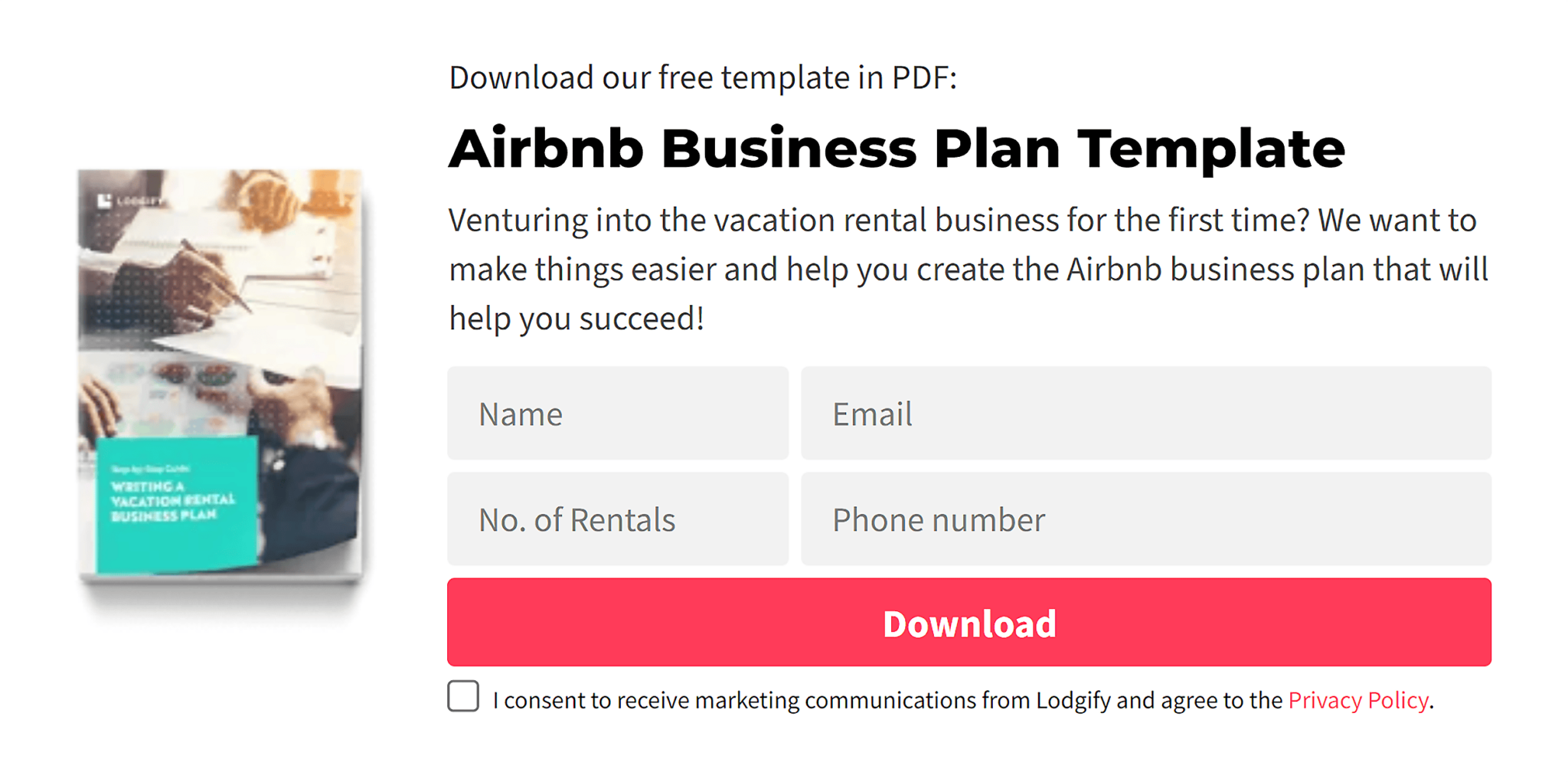 Lodgify – Airbnb Business Plan Template