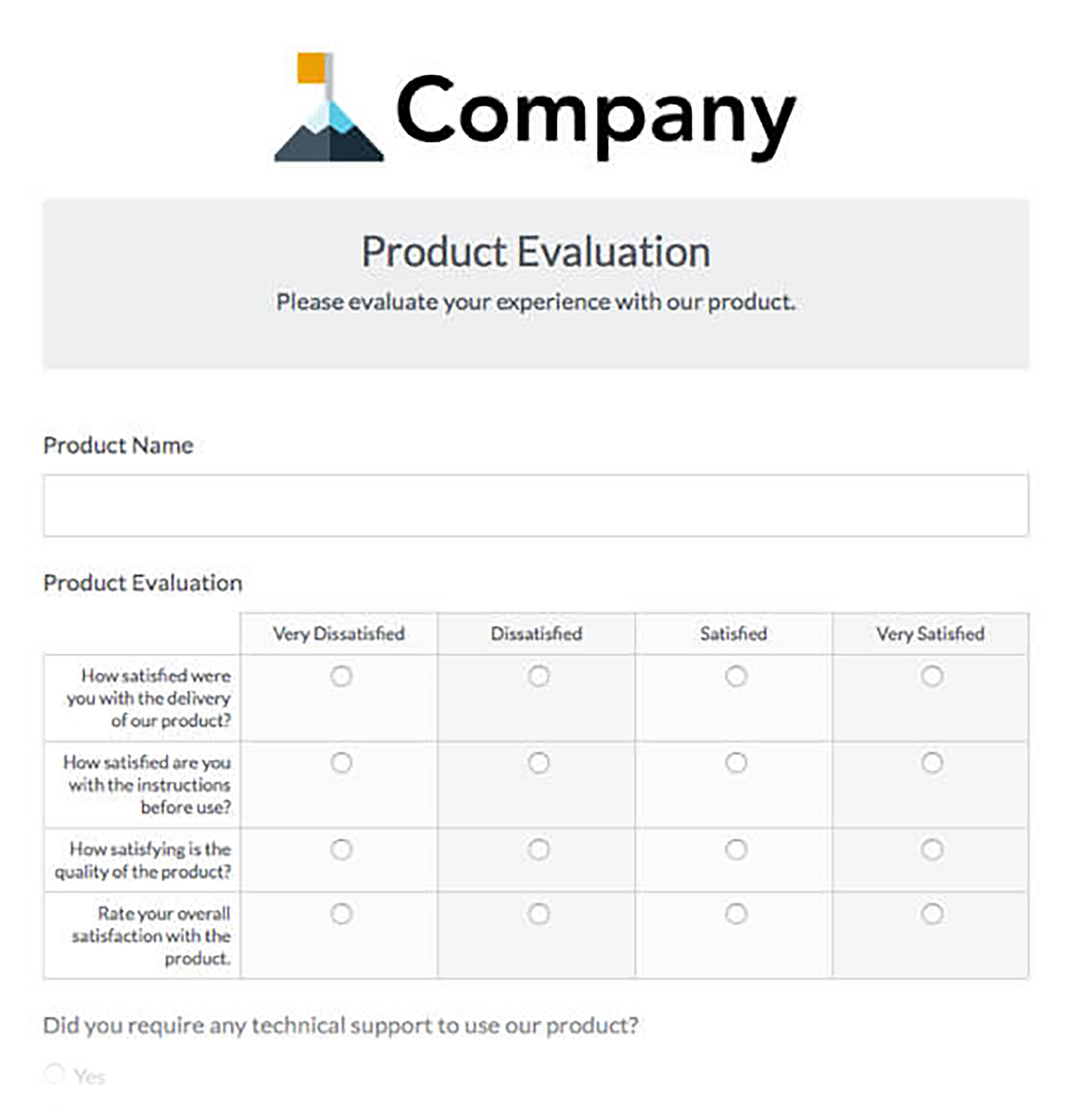 product-evaluation-form How to Do a Market Analysis for Your Business in 6 Steps