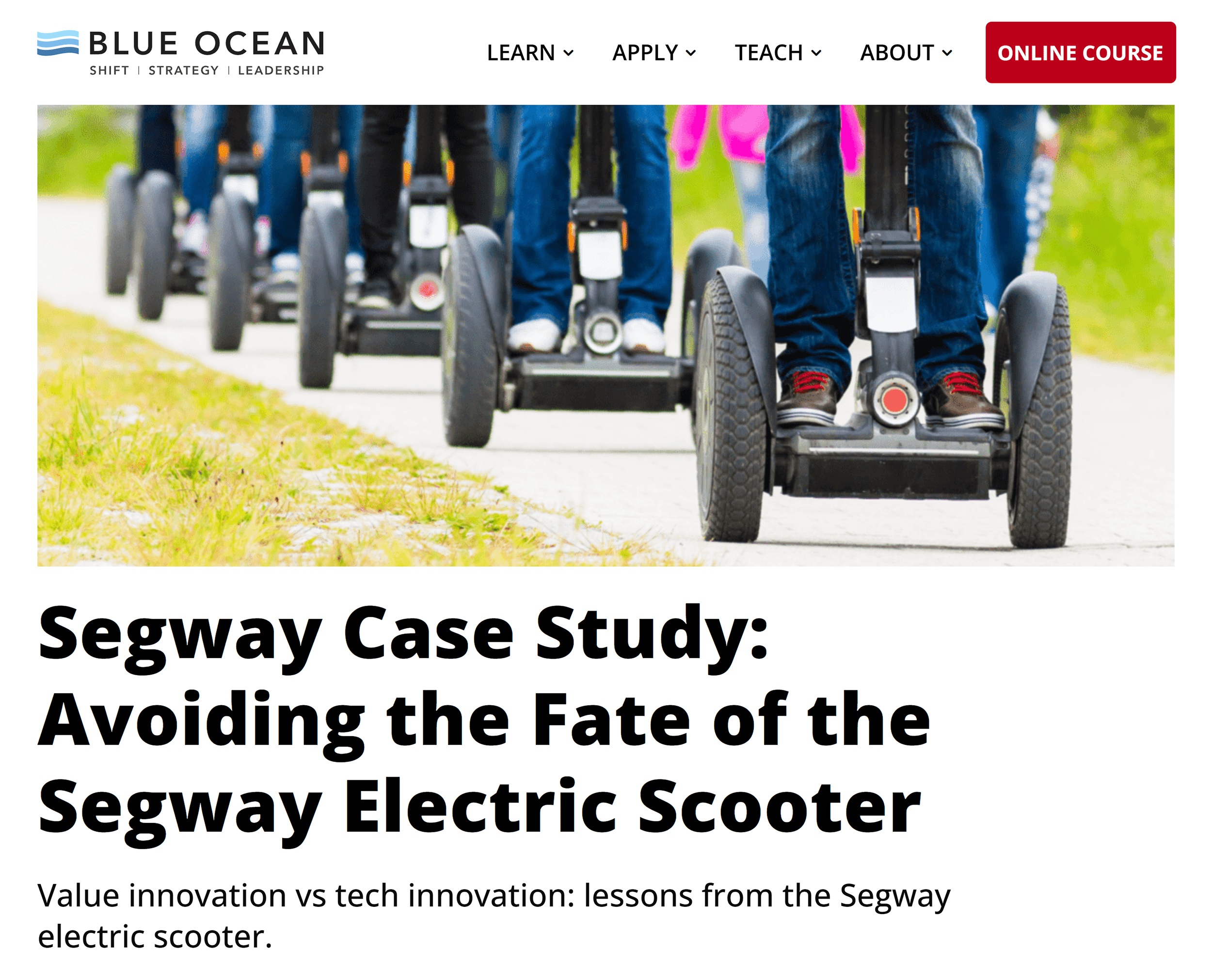 blueocean-segway-case-study The 4 Ps of Marketing: How to Apply Them in the AI Era