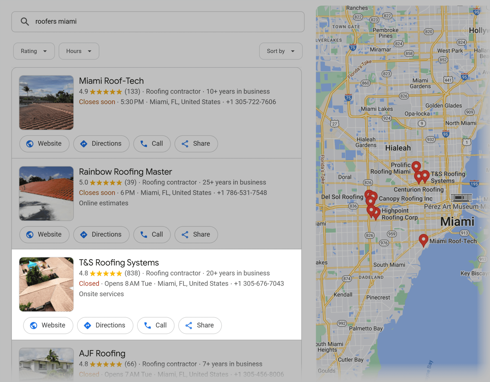 google-maps-search-roofers-miami SEO For Roofers: 6-Step Guide to Attract More Leads