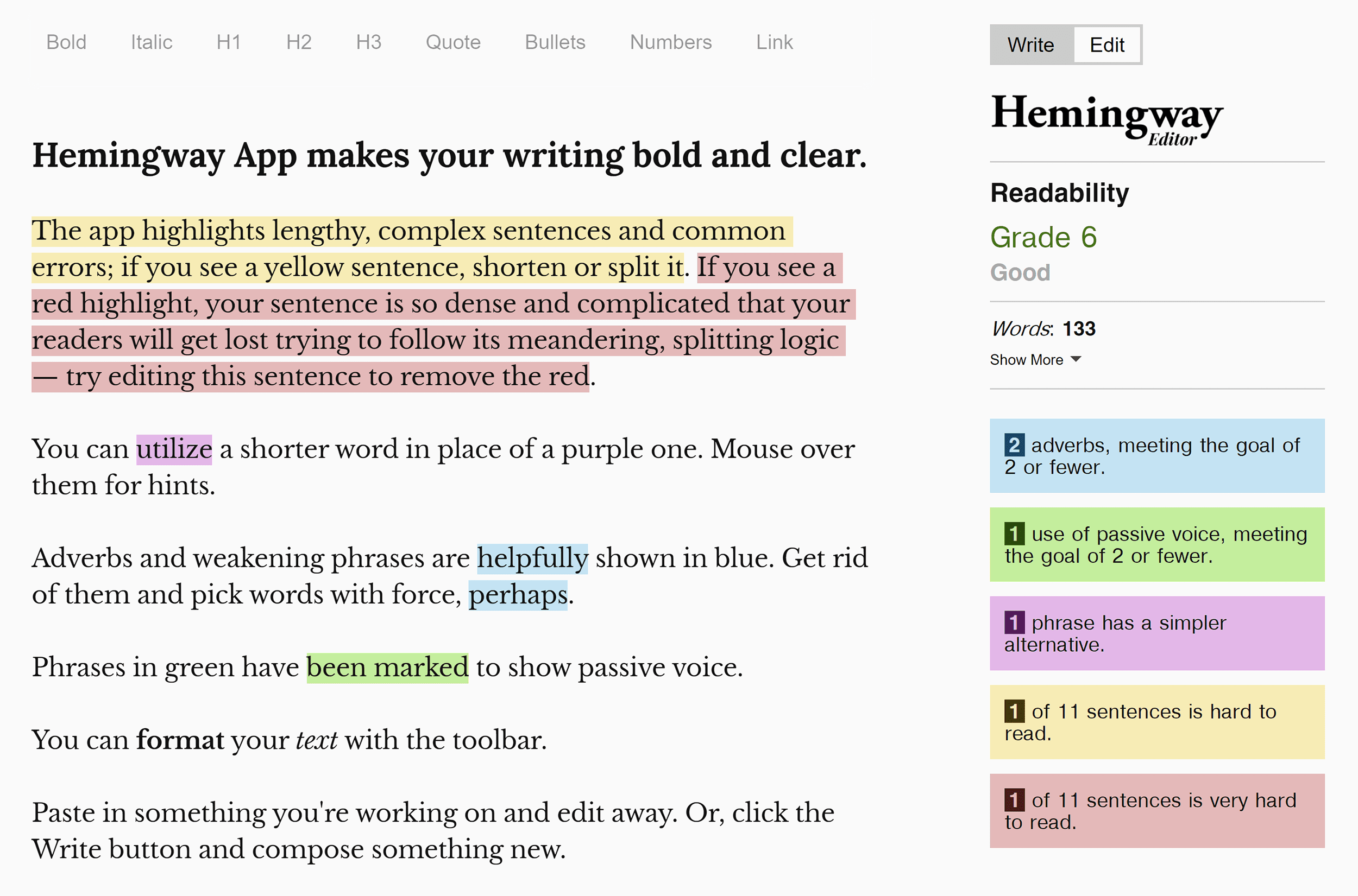 hemingwayapp-homepage How to Write an Article People Want to Read (in 7 Steps)