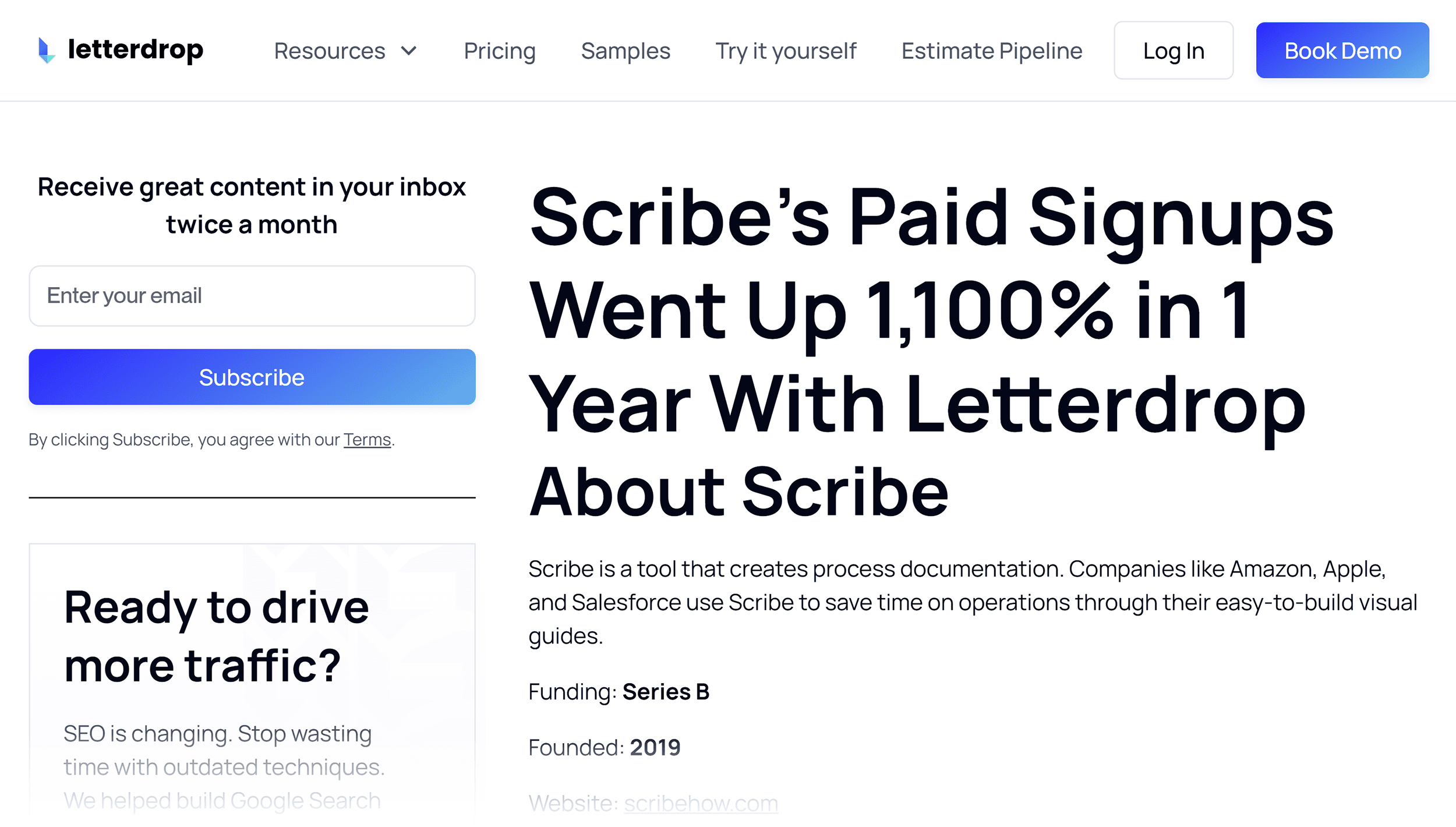 letterdrop-homepage How to Create a Content Brief: A Step-by-Step Guide (+ Templates)