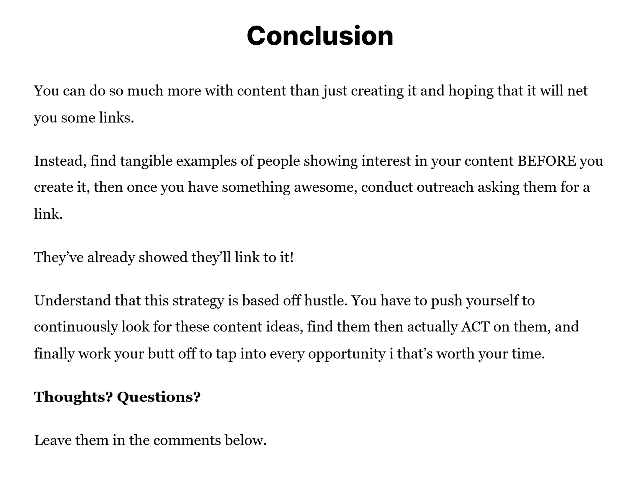 post-conclusion-call-to-comment How to Write an Article People Want to Read (in 7 Steps)