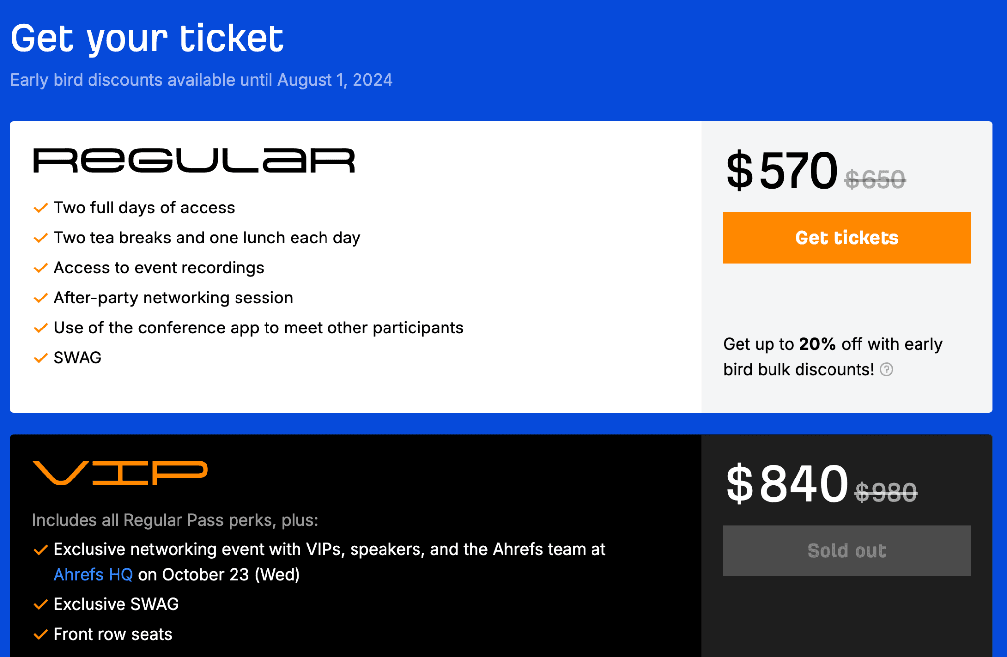 ahrefs-evolve-ticket-prices Event Marketing: The Ultimate Guide That Cost $400k to Make