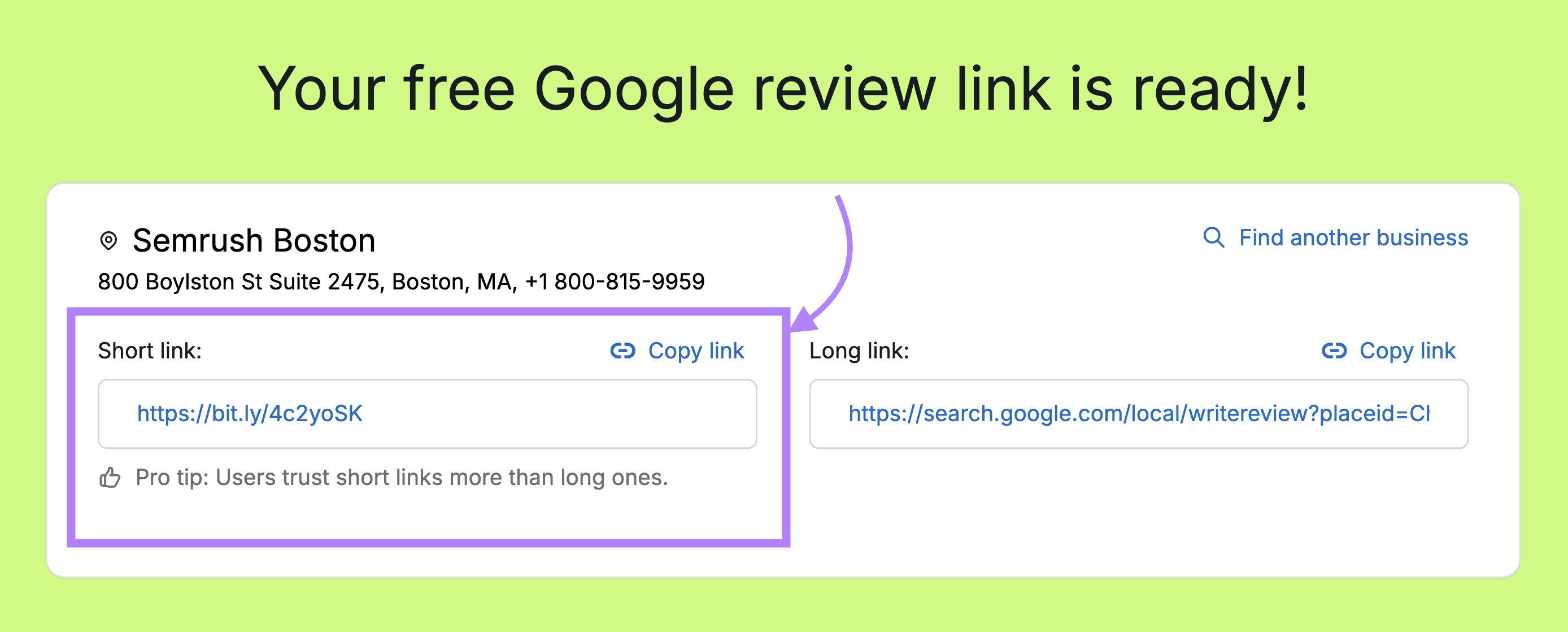 google-review-short-link How to Get More Google Reviews: 9 Proven Tips