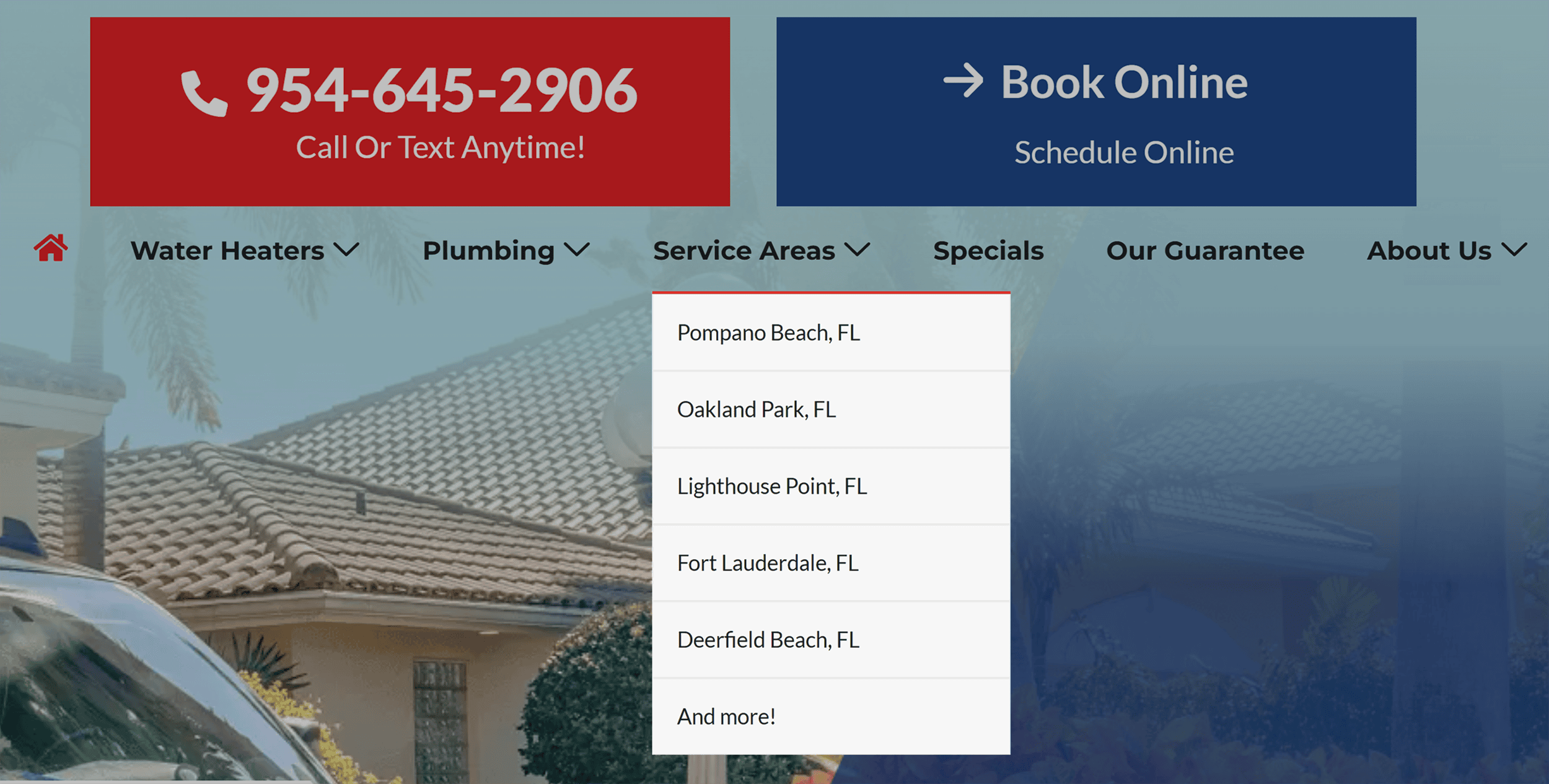 johntheplumberfl-service-areas-dropdown SEO for Plumbers: How to Rank Higher & Get More Customers