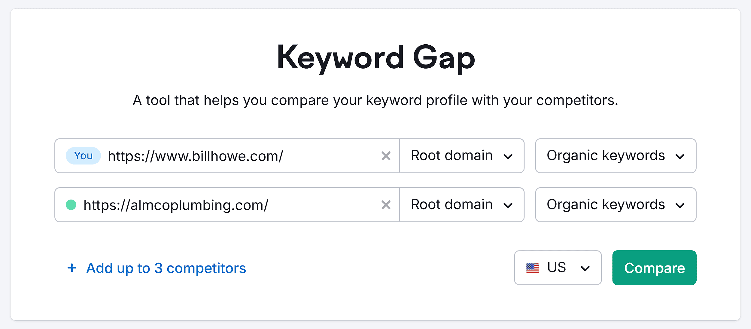 keyword-gap-billhowe-search SEO for Plumbers: How to Rank Higher & Get More Customers