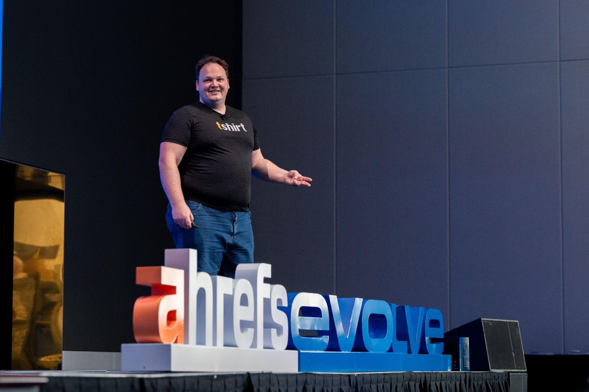 patrick-stox-speaking-at-evolve Event Marketing: The Ultimate Guide That Cost $400k to Make