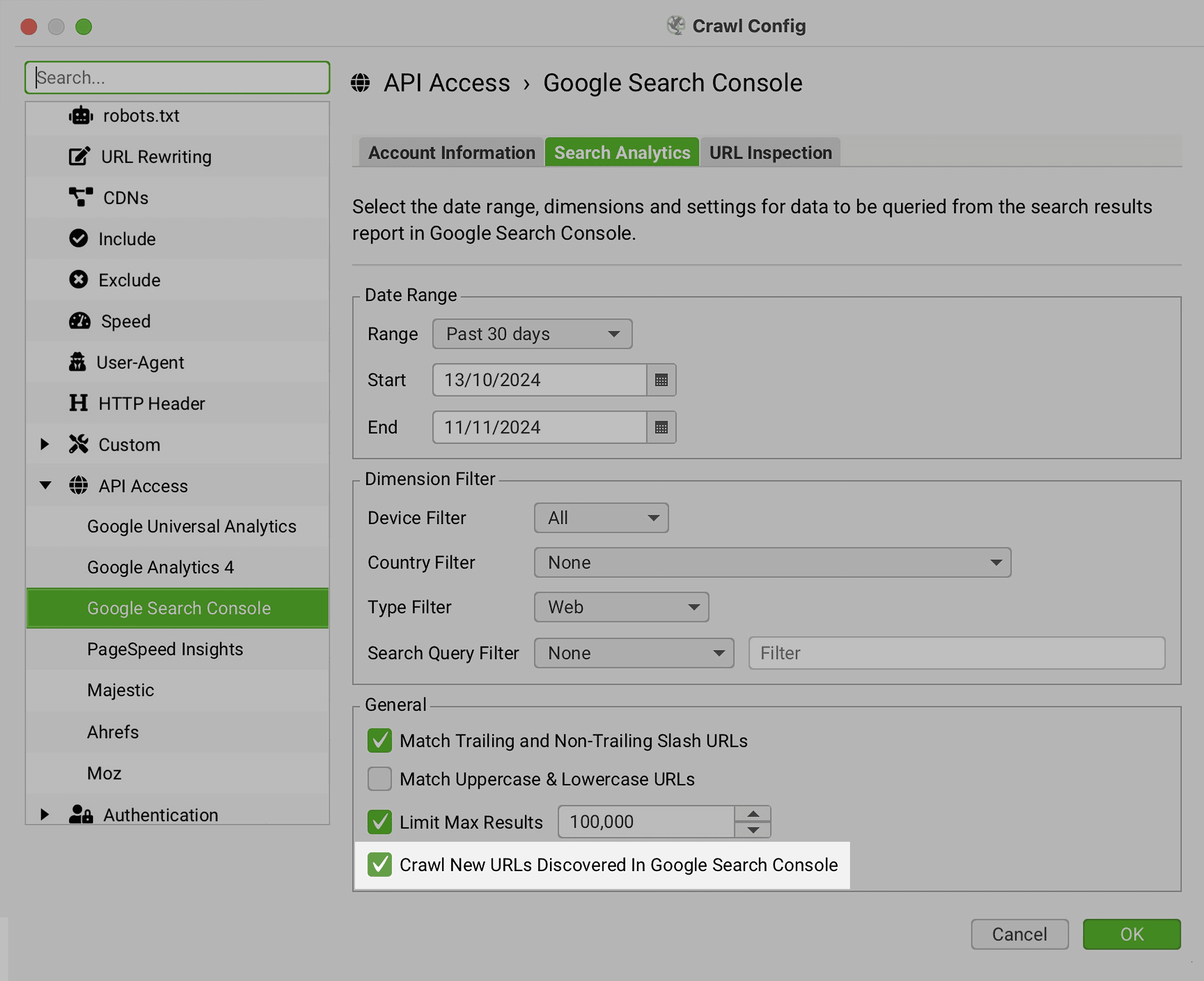 screamingfrog-crawl-config-api-access-gsc What Are Orphan Pages? (How to Find & Fix Them)