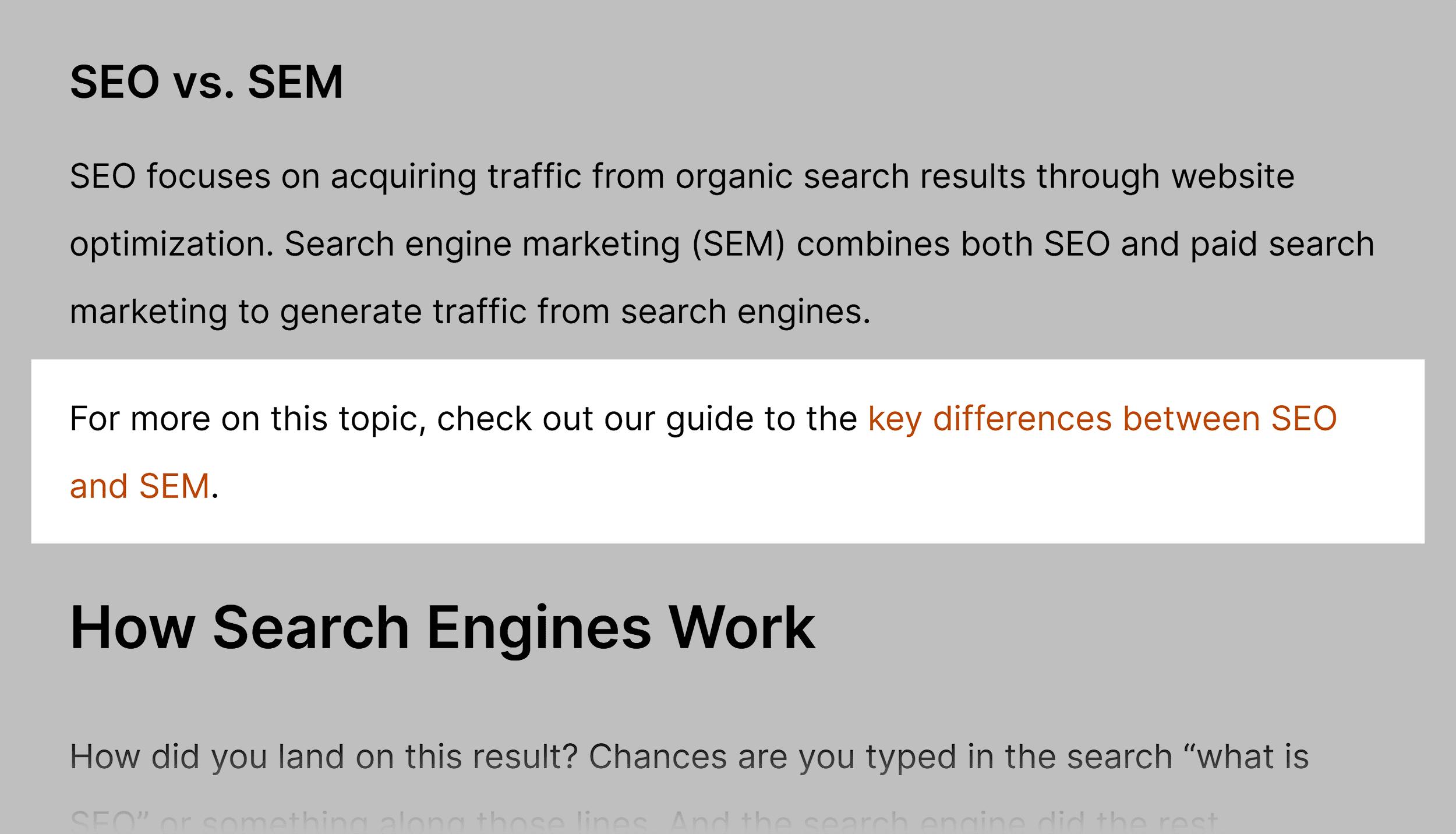 seo-vs-sem-internal-backlink What Are Orphan Pages? (How to Find & Fix Them)