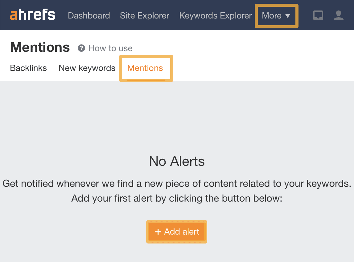 setting-up-ahrefs-alerts Brand Monitoring: 3 Must-Track Areas for Success