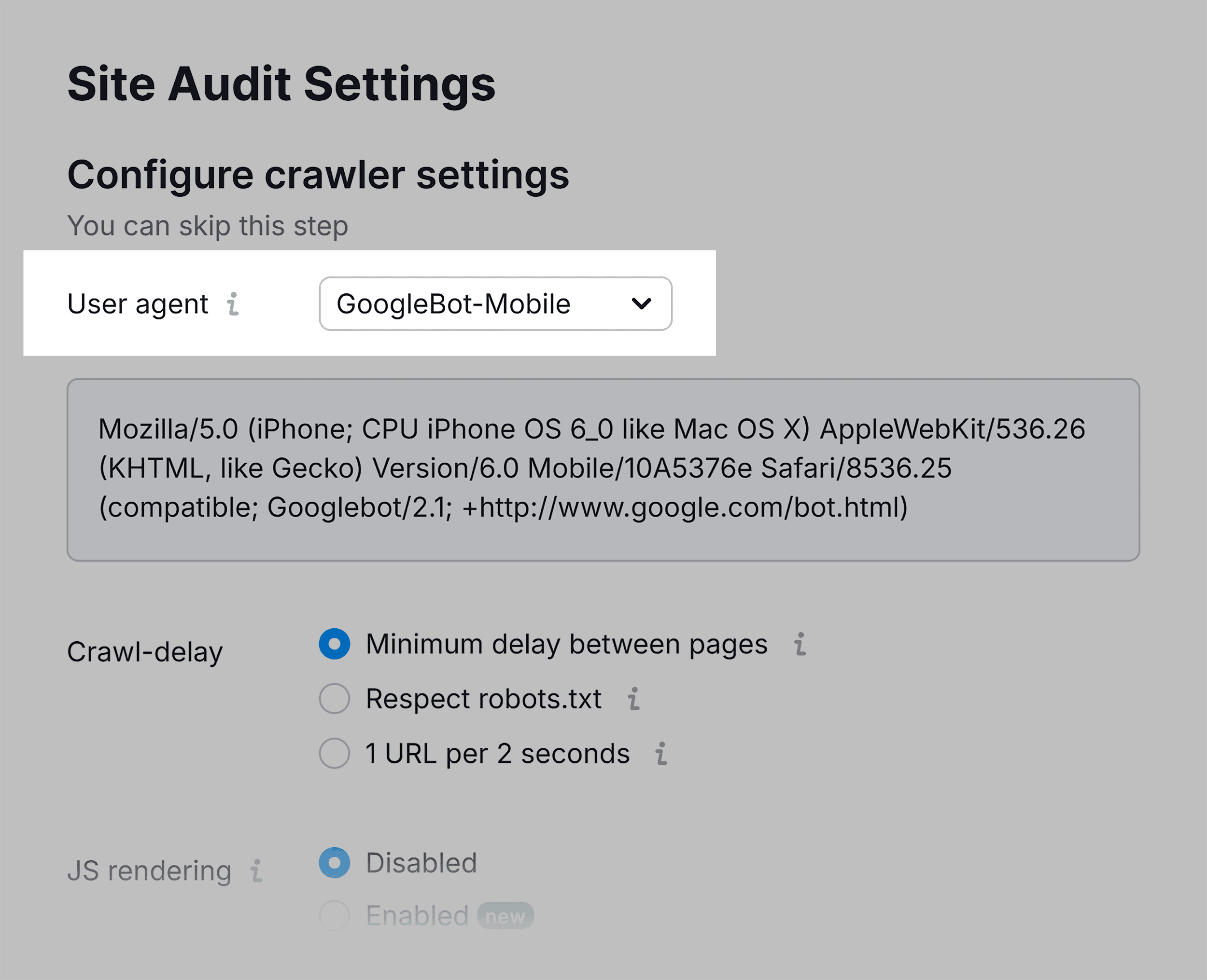 site-audit-crawler-settings What Are Orphan Pages? (How to Find & Fix Them)