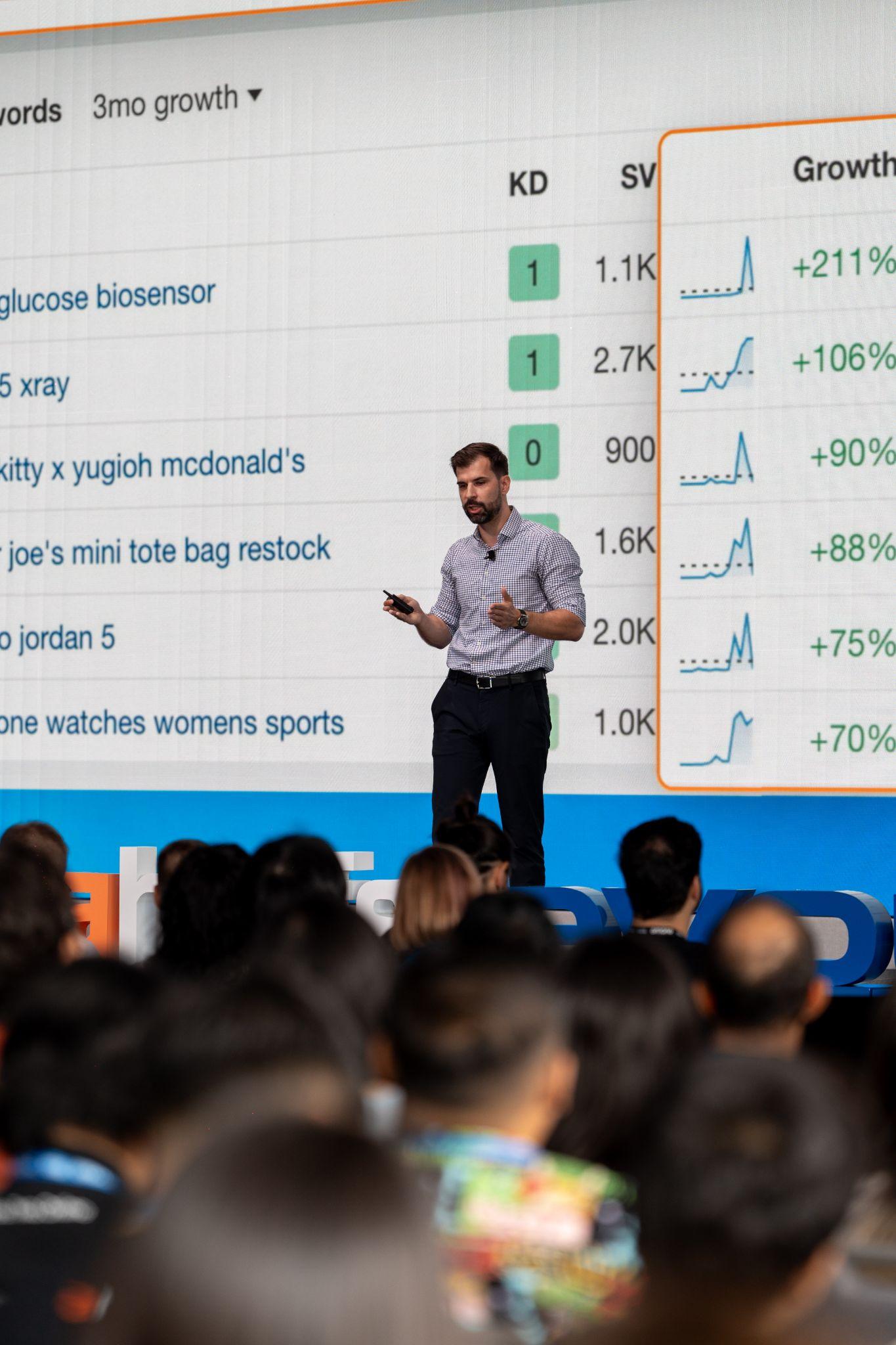 tim-soulo-speaking-at-evolve Event Marketing: The Ultimate Guide That Cost $400k to Make