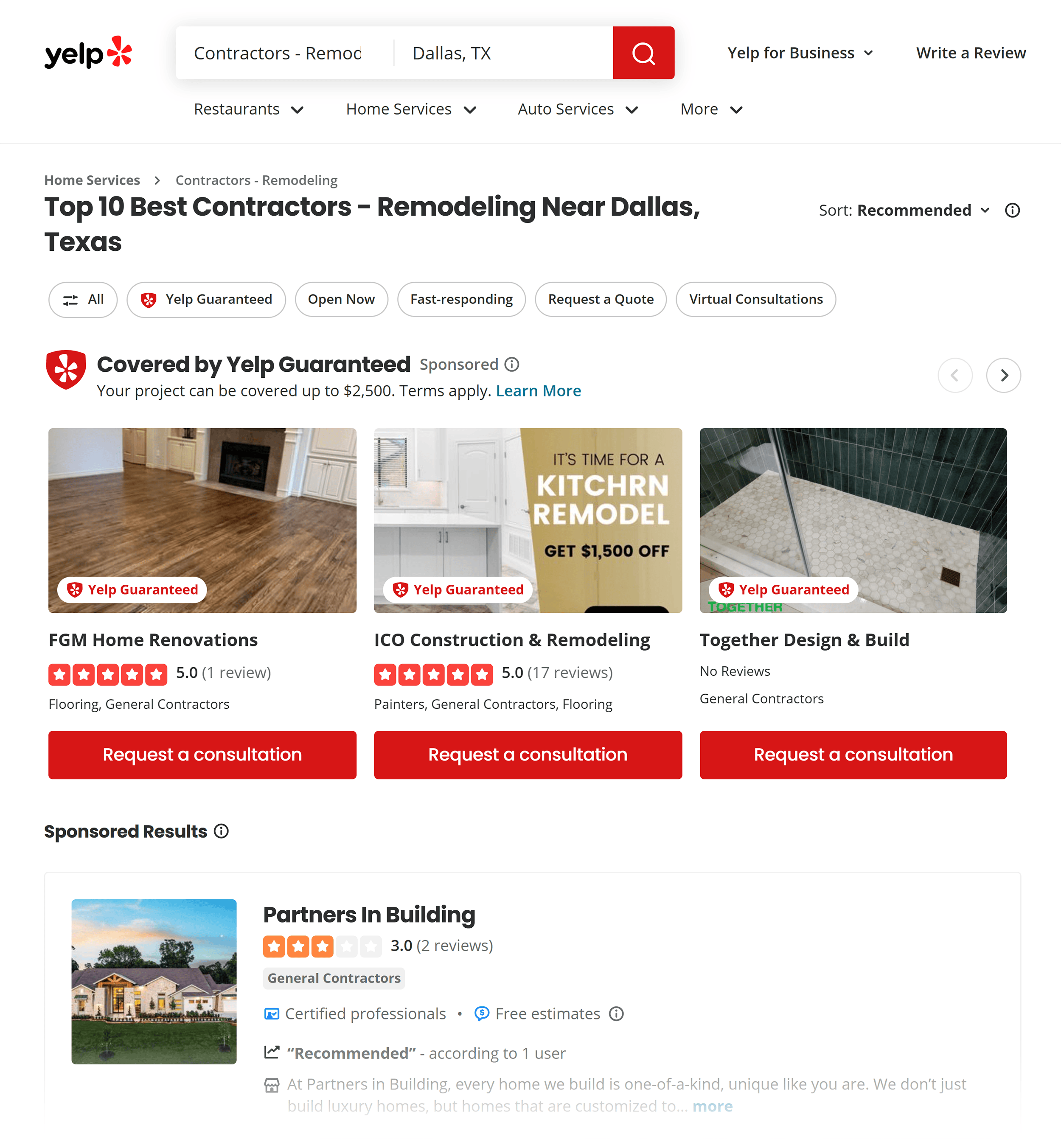 yelp-remodeling-contractors How to Do SEO for Contractors (5 Steps + Examples)