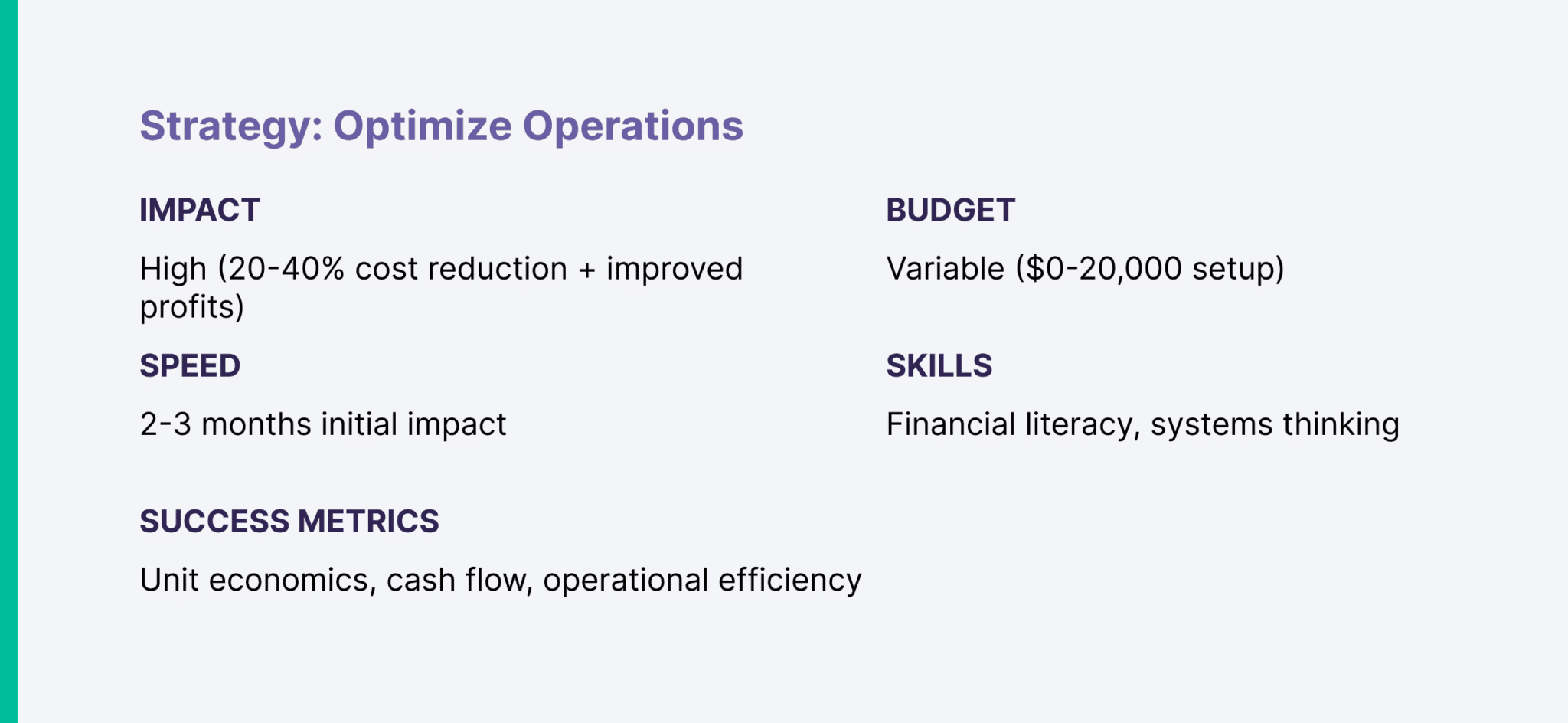 strategy-optimize-operations 5 Proven Ecommerce Growth Strategies ($0 to $100 Million)